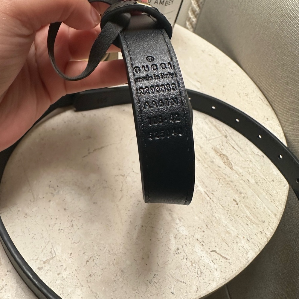 Marmont thin belt. 2.0 width. 105 cm. - Picture 7 of 8